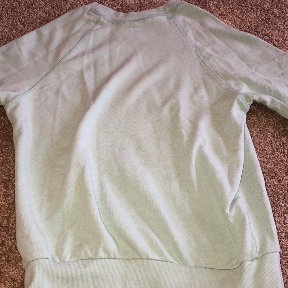 teal blue/mint green h&m crewneck